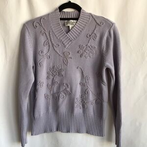 Jones Wear Sport lilac heavyweight cotton sweater